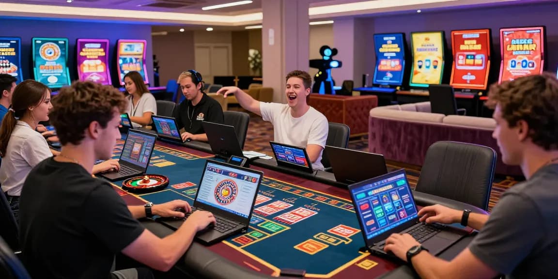 Dynamic gaming environment showcasing players enjoying mb66.com with live dealer games and vibrant promotions.